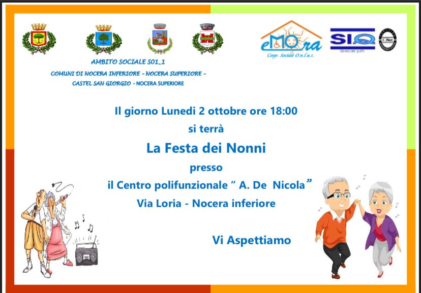 Nocera Inferiore: preparativi per Festa dei Nonni a Centro anziani