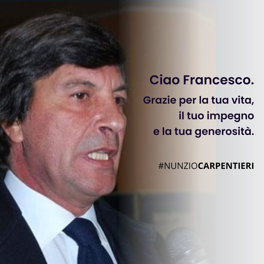 Nocera Inferiore: consigliere regionale Carpentieri “Lutto Salzano, caro Francesco mi mancherai”