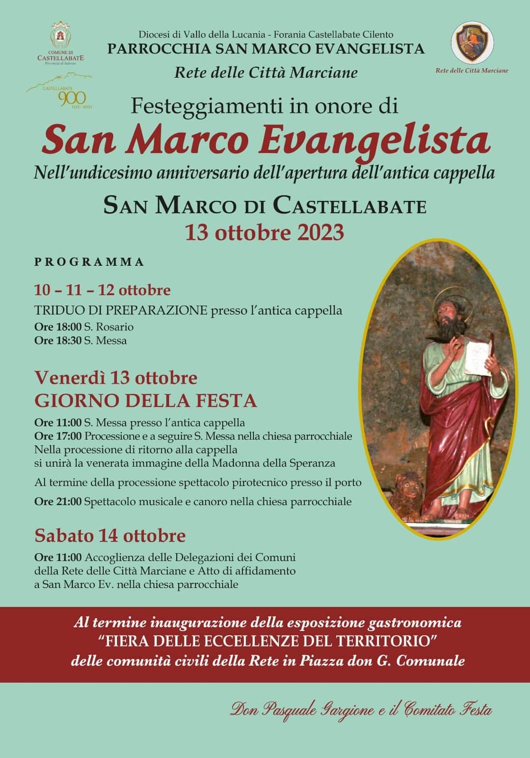 Castellabate: 13-14 Ottobre 2023 arrivo Citta Marciane