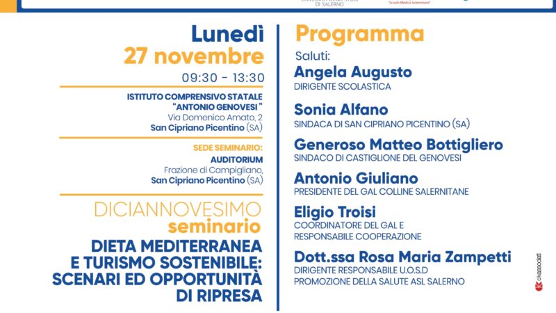 San Cipriano Picentino: 19° Seminario Dieta Mediterranea