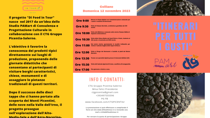 Colliano: tour di food, I tappa nell’Alto-Medio-Sele