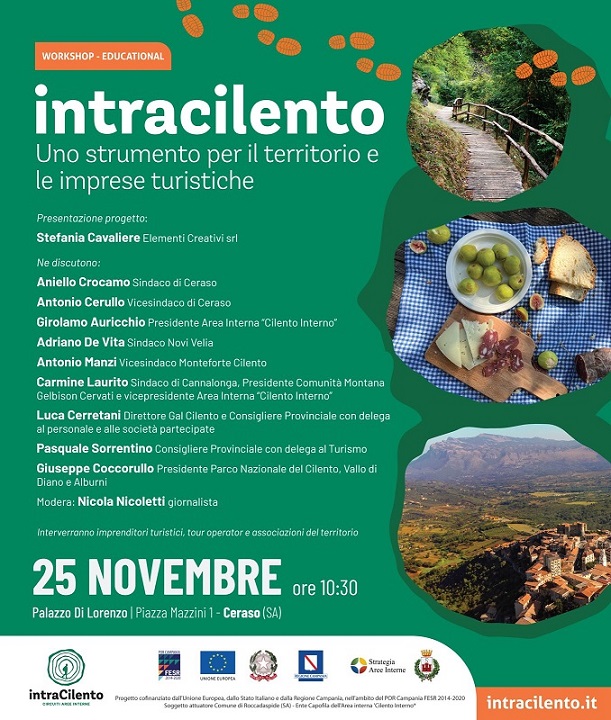 Ceraso: incontro “IntraCilento, strumento per territorio e imprese turistiche”