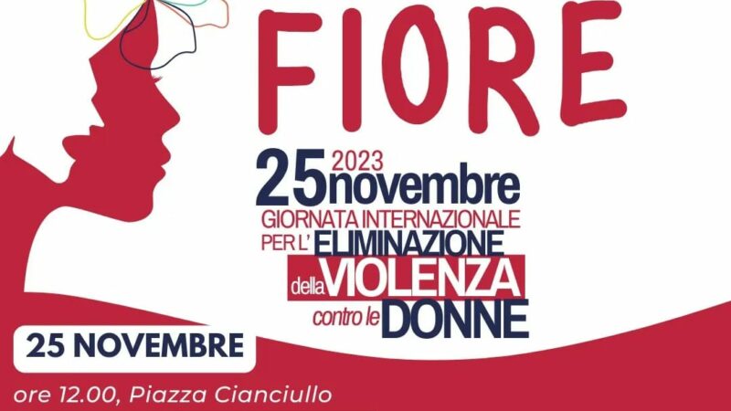 Nocera Inferiore: Giornata contro violenza alle donne, eventi “Nemmeno con un fiore”