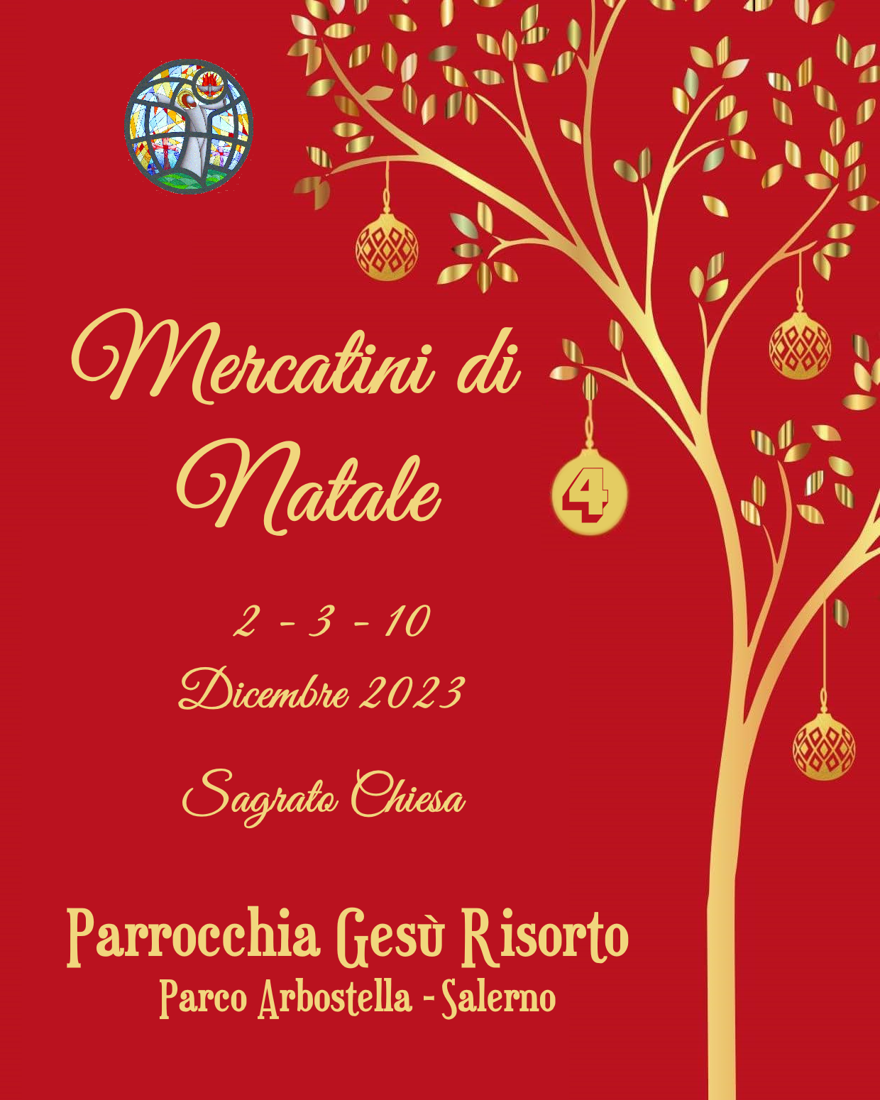 Salerno: Parrocchia Gesù Risorto, week end con Mercatini di Natale