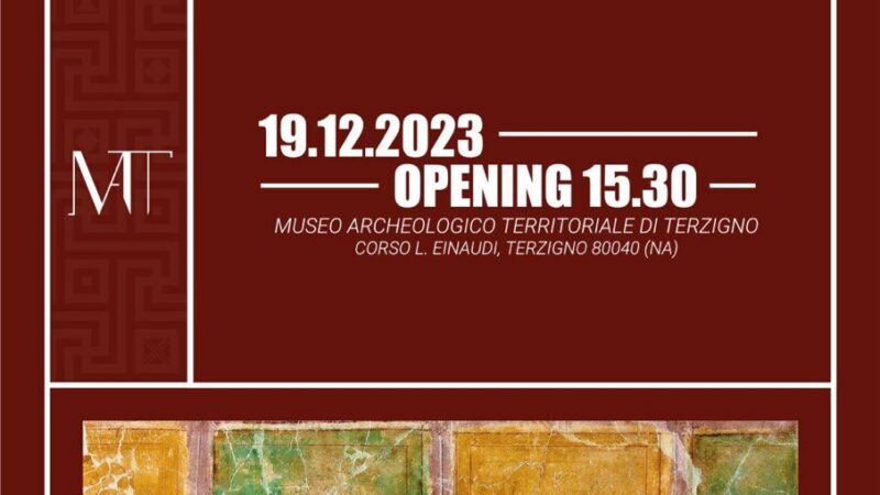 Terzigno: Museo Archeologico, presentazione nuovo spazio espositivo con affreschi Ambiente 41 – Villa 6