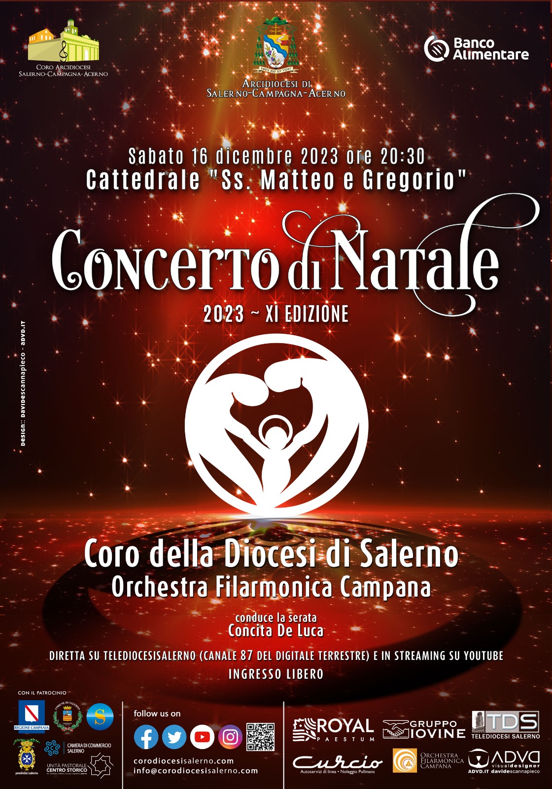 Salerno: Concerto di Natale del Coro della Diocesi e della Filarmonica Campana