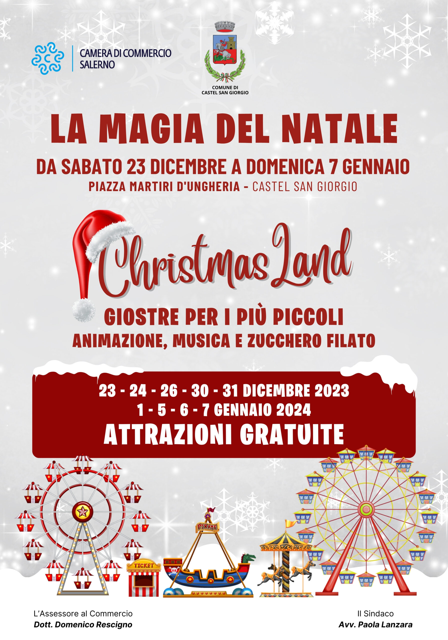 Castel San Giorgio: Natale dei piccoli con Christmas Land 