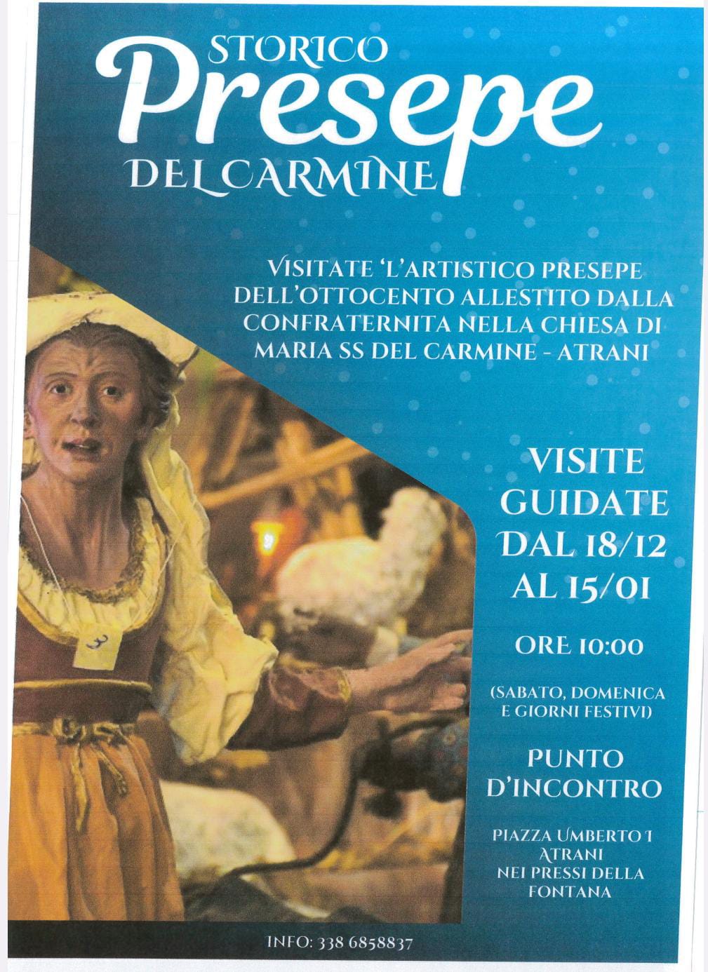 Atrani: visite guidate gratuite a Presepe del Carmine