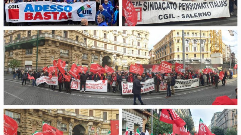 Salerno: Cgil, Pensionati in piazza contro nuova Finanziaria
