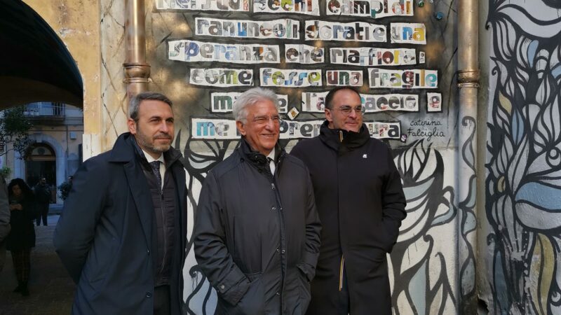 Salerno: Sindaco Napoli, inaugurato murale di Greenpino alle Fornelle