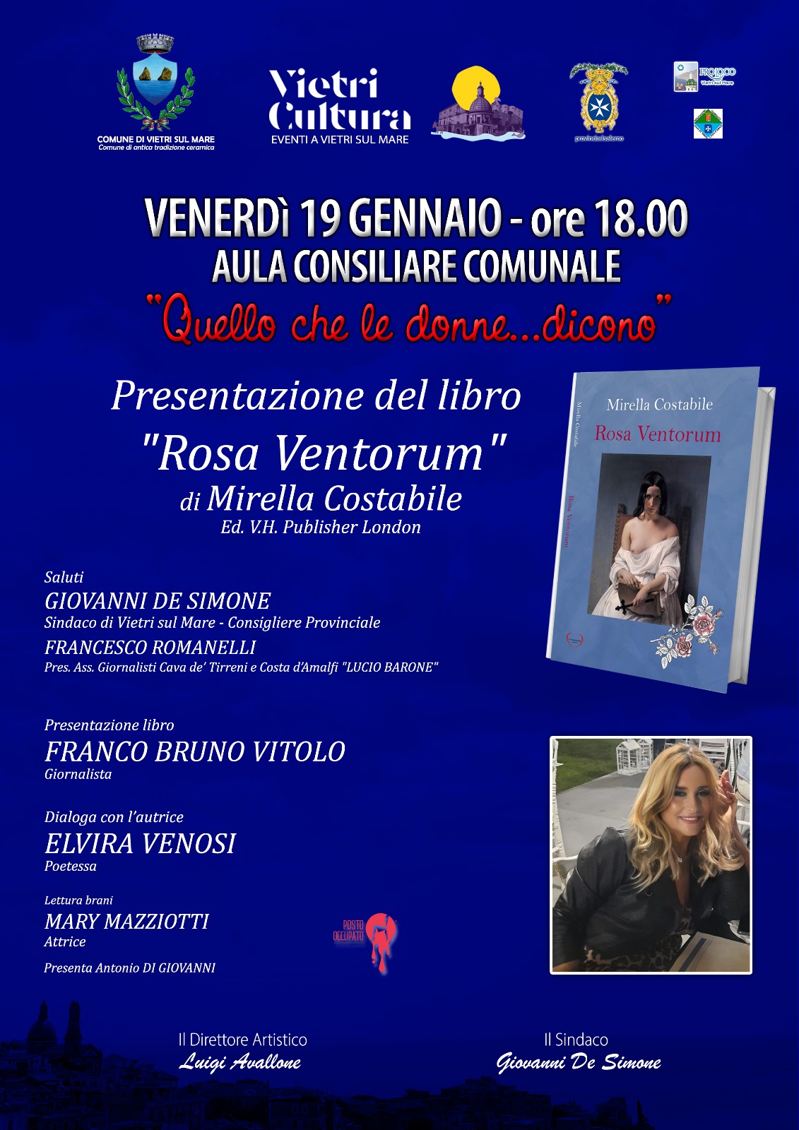 Vietri sul Mare: presentazione romanzo di Mirella Costabile “Quello che le donne …dicono!”  