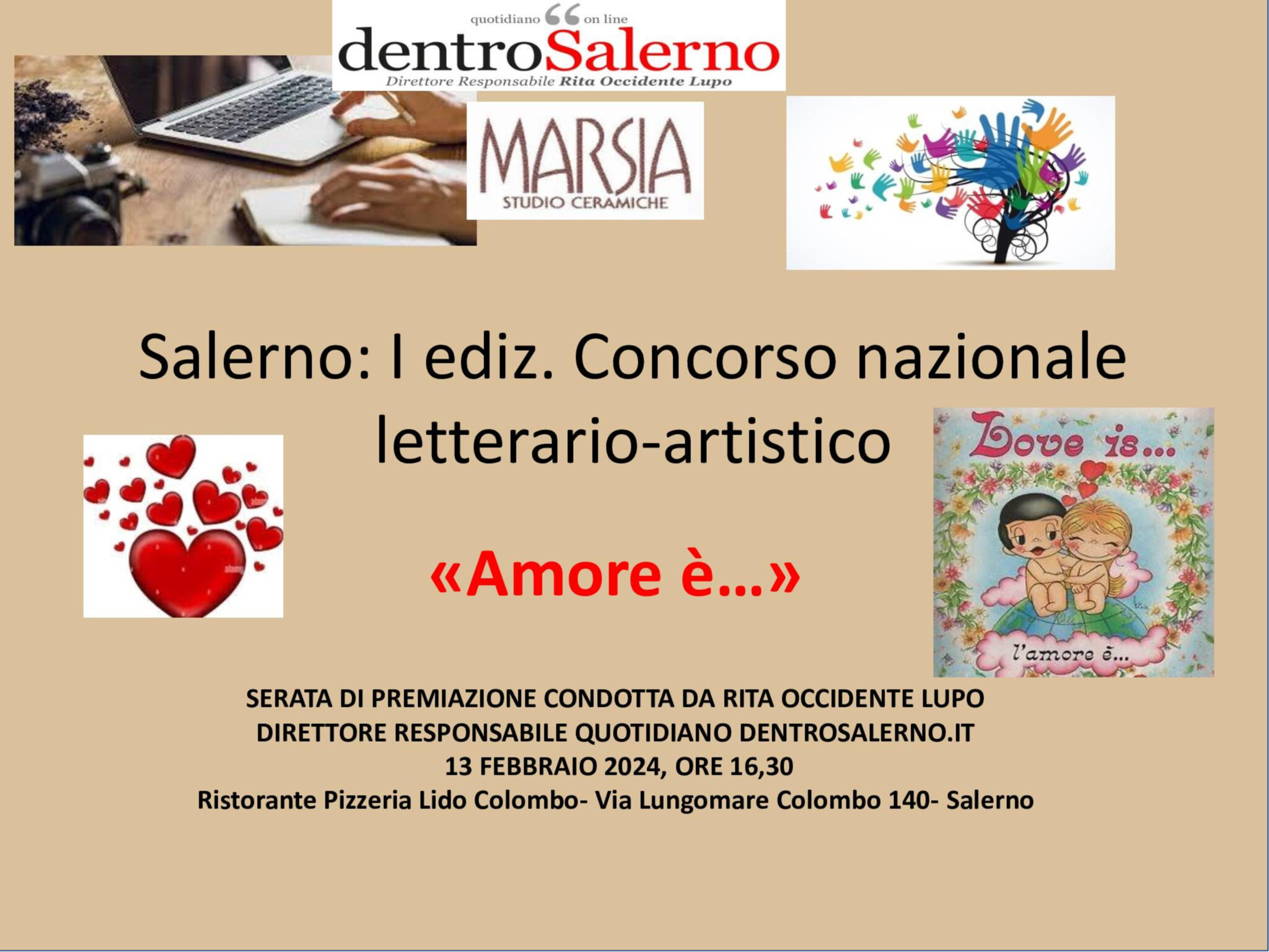 Salerno: boom di partecipanti a Concorso “Amore é…”, Premiazione per vincitori