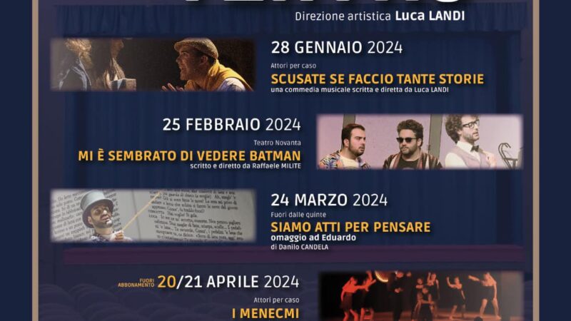 Battipaglia: Attori per Caso, I ediz rassegna “Portami a teatro” a CineTeatro Bertoni 