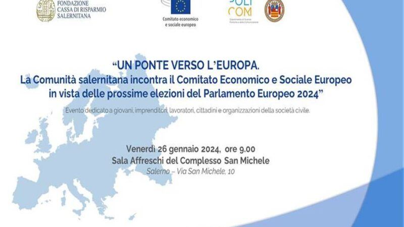 Salerno: Carisal, incontro con Comitato Economico e Sociale Europeo “Un Ponte verso l’Europa”