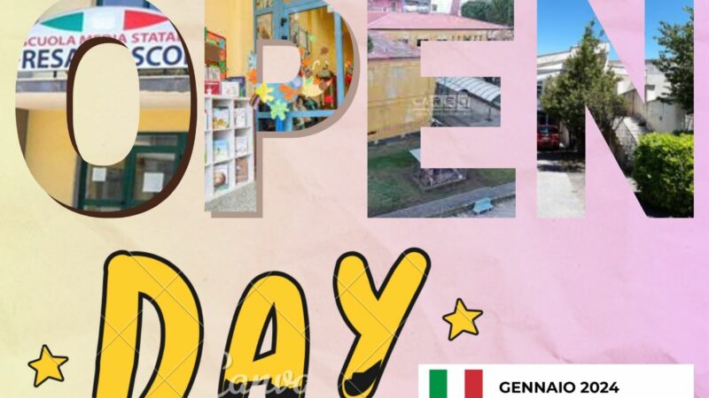 Nocera Superiore: IC “Fresa Pascoli” Open Day 16 Gennaio 2024