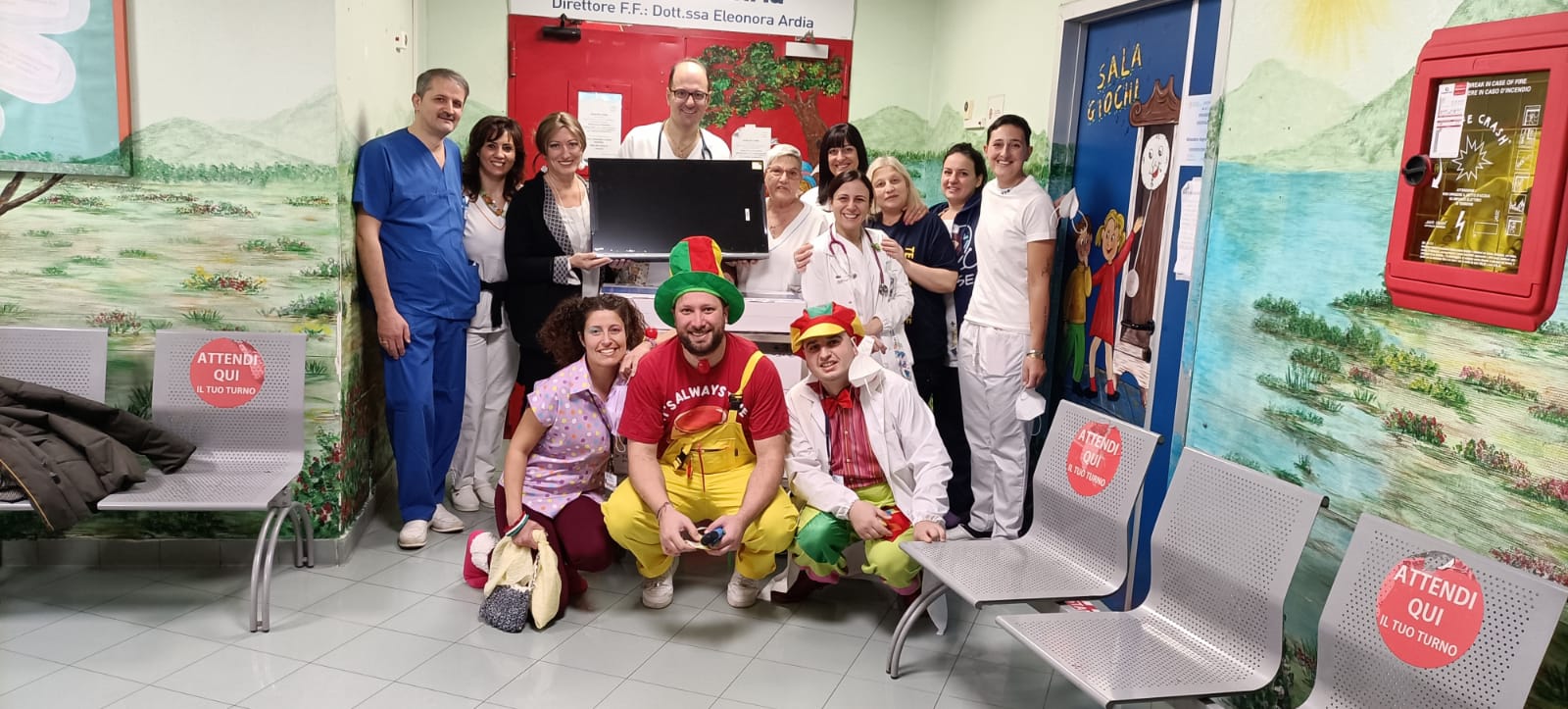 Battipaglia: Ospedale, Associazione Arcobaleno Marco Iagulli, progetto sorriso in Pediatria 