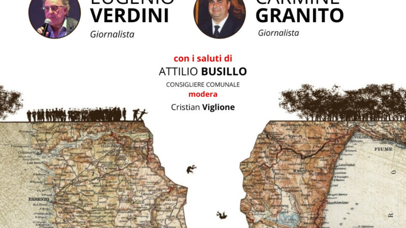 Campagna: a Palazzo di Città “Il Giorno del Ricordo: esodo, foibe”