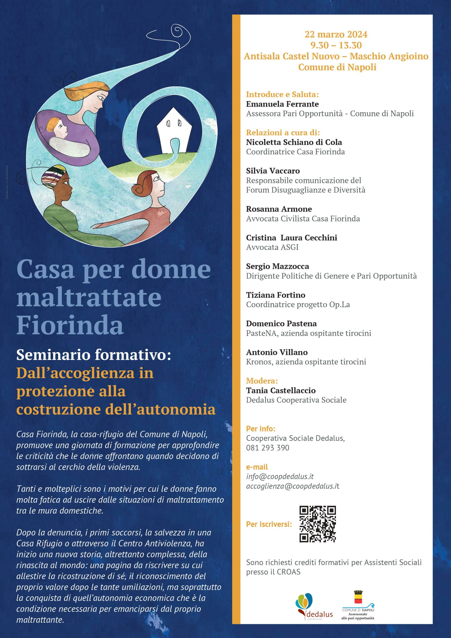 Napoli: Casa Fiorinda, violenza su donne, seminario “Dall’accoglienza in protezione alla costruzione dell’autonomia”