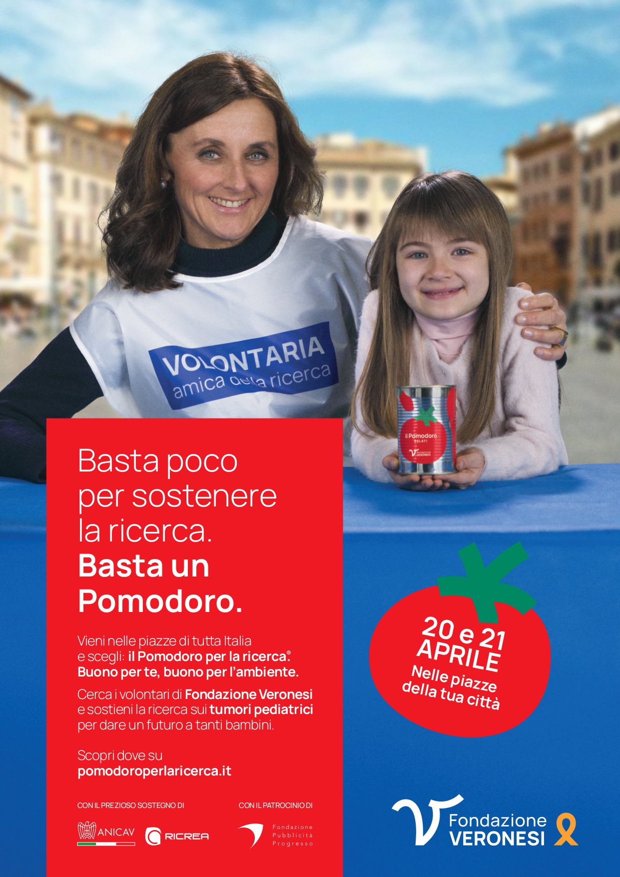 Fondazione Veronesi: in piazza a sostegno Ricerca