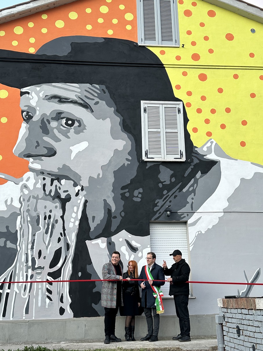 Terni: a Narni, murale ad Alberto Sordi inaugurato da cugino Igor Righetti  