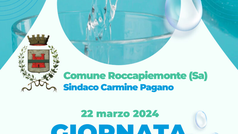 Roccapiemonte: Giornata mondiale dell’acqua, Sindaco Pagano “Evitare sprechi”