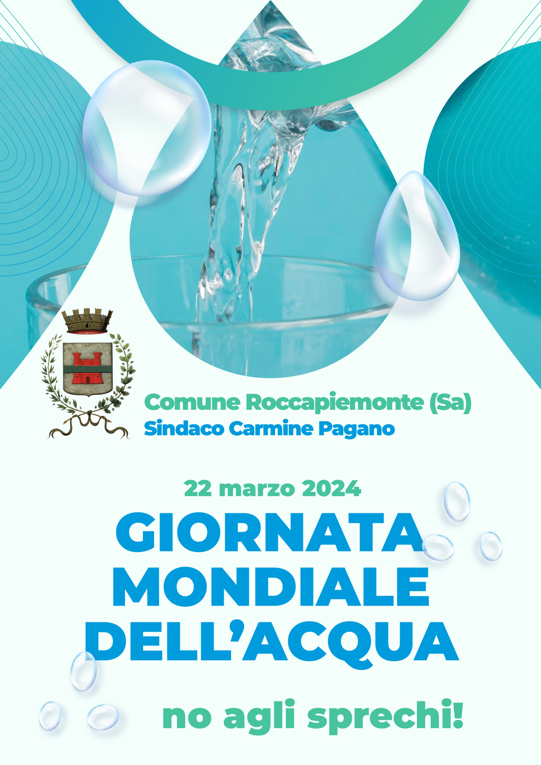 Roccapiemonte: Giornata mondiale dell’acqua, Sindaco Pagano “Evitare sprechi”