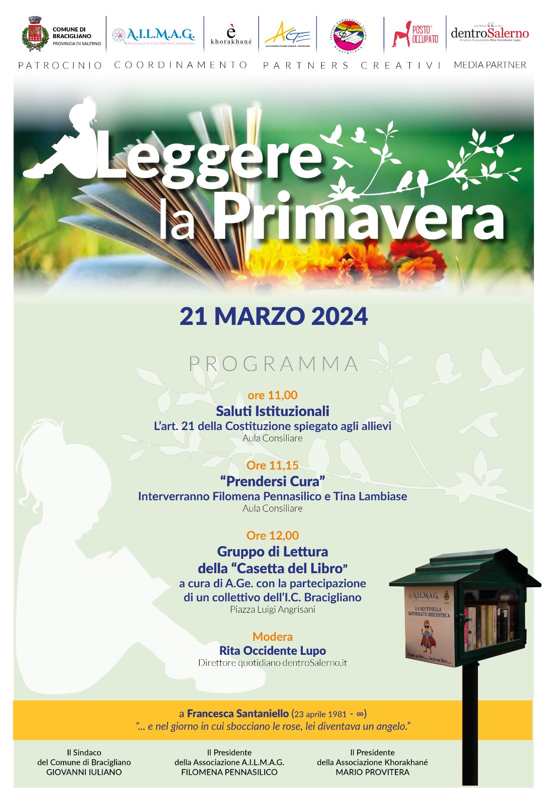 Bracigliano: “Leggere la Primavera” tra verde e cultura