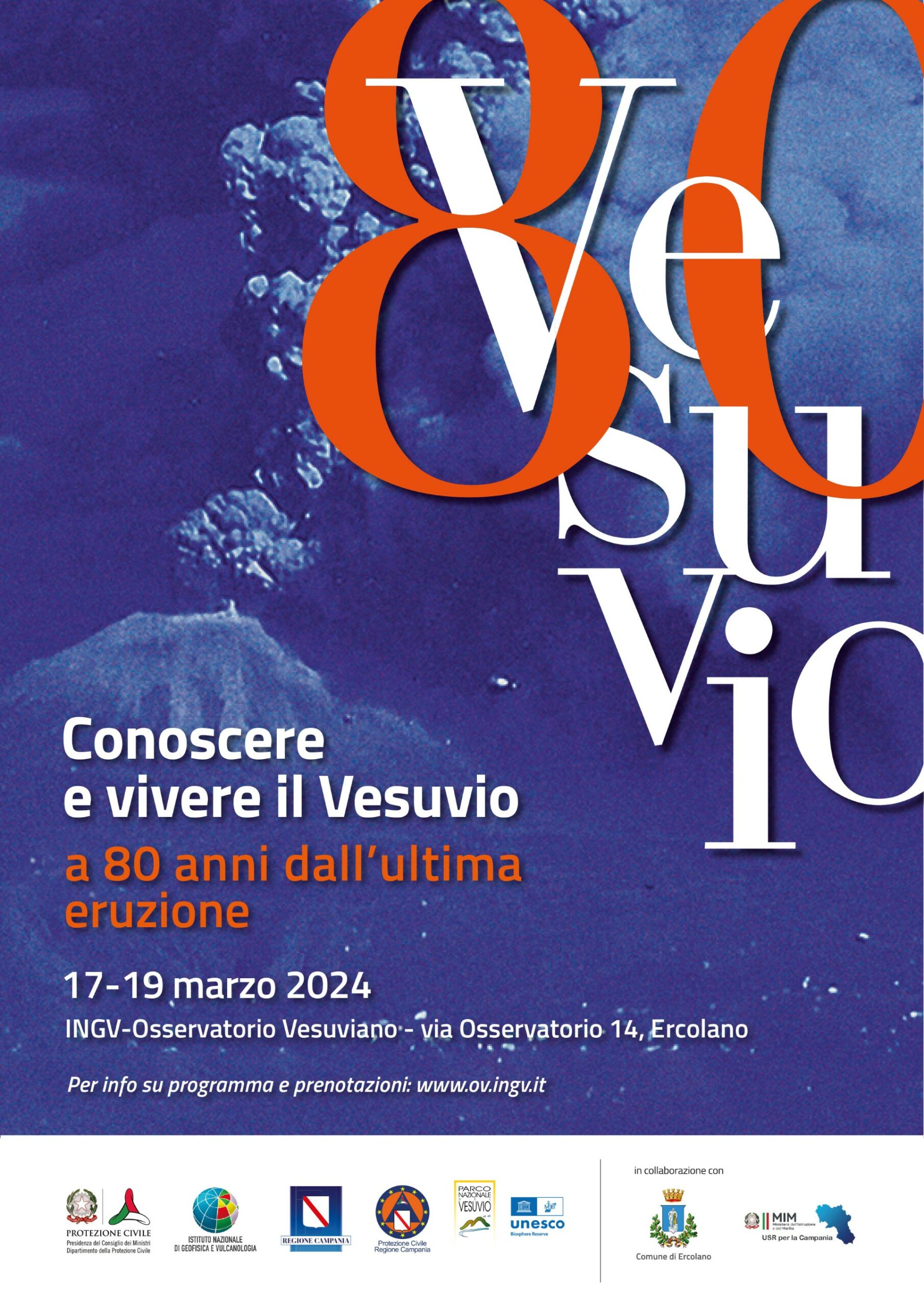 Regione Campania: Vesuvio, a 80 anni da ultima eruzione 3 giorni di riflessione