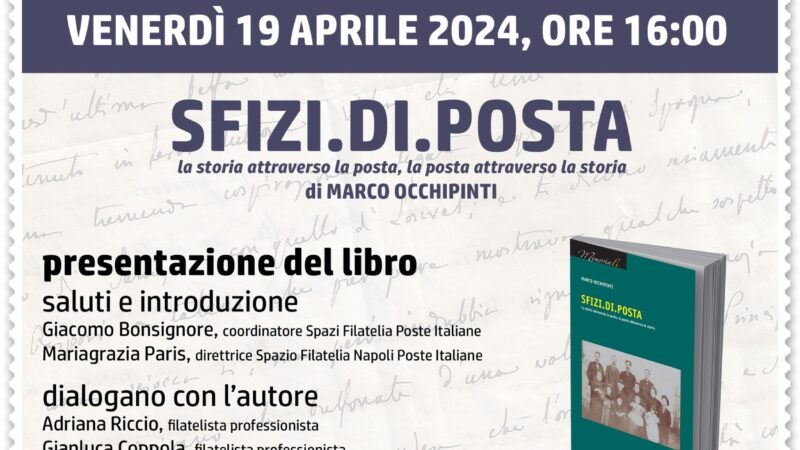 Napoli: presentazione libro Sfizi.Di.Posta, annullo filatelico  