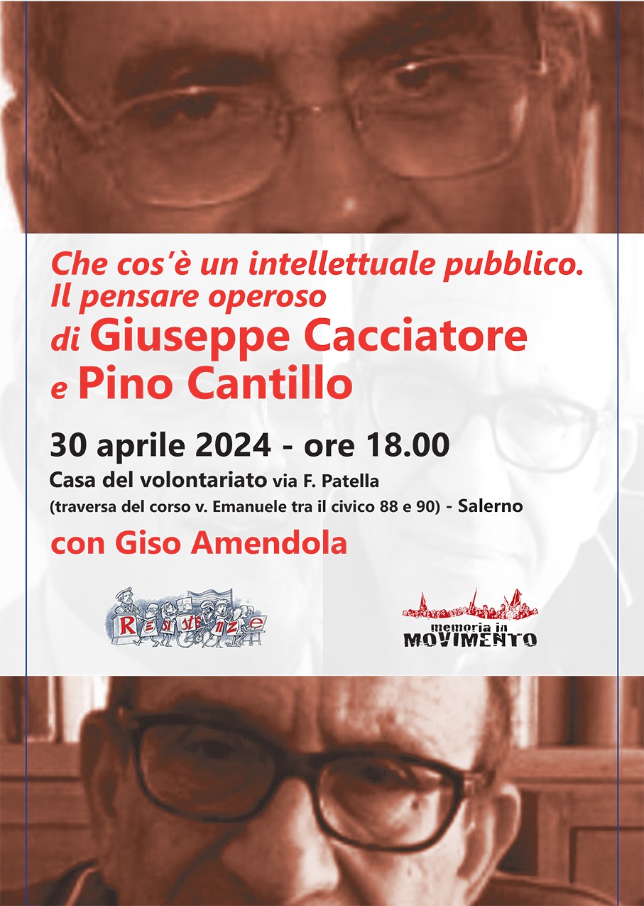 Salerno: Memoria in Movimento, ricordo di Peppino Cacciatore e Pino Cantillo