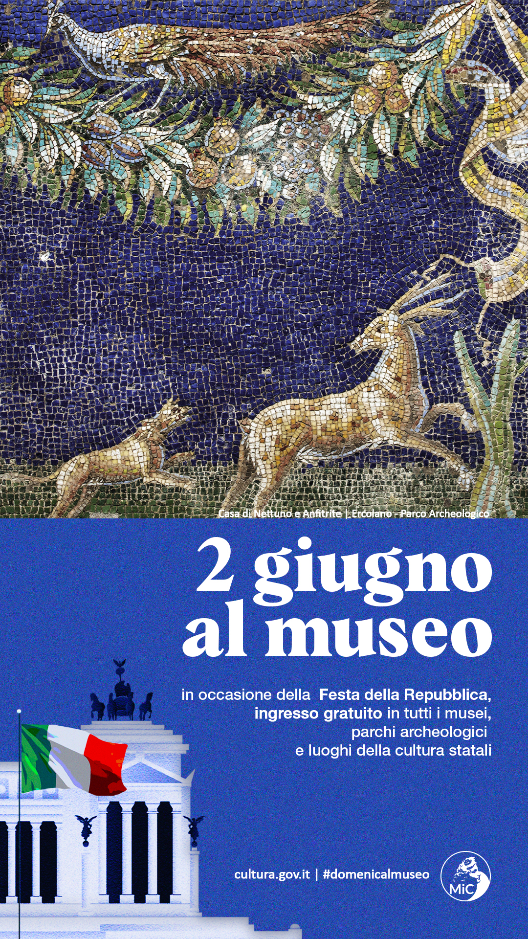 Area Vesuviana: Parco Archeologico, 2 giugno Domenica al museo, ingresso gratuito a Parco e a Villa Sora