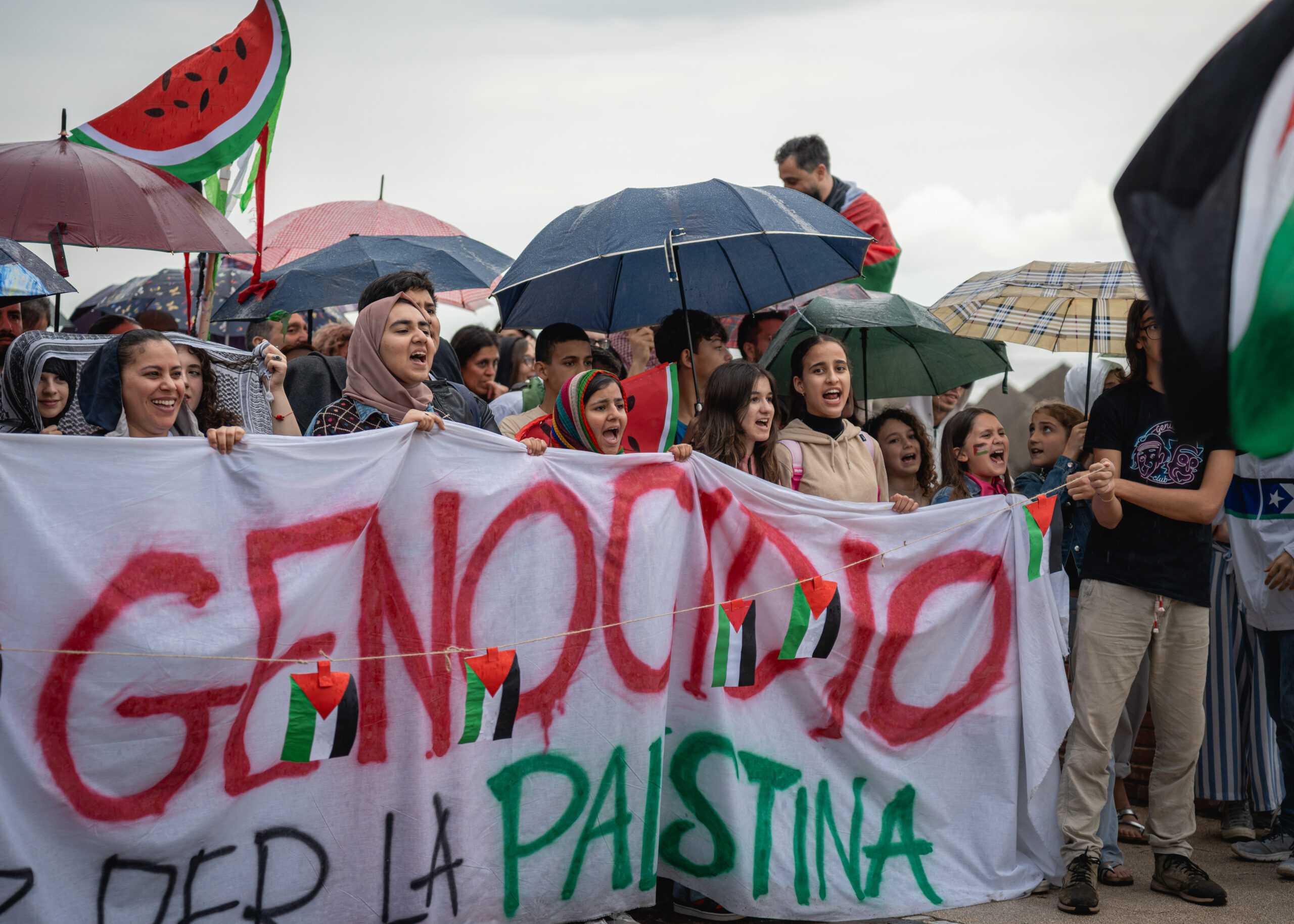 Salerno: 800 partecipanti a Corteo UNIT3 PER LA PALESTINA,