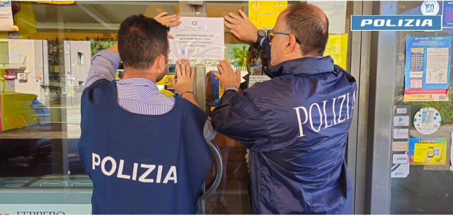 Cava de’ Tirreni: Polizia di Stato, chiusura bar  