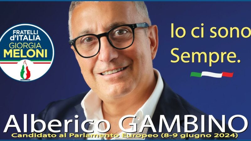 Campania: Europee, bagno di consensi a candidato Alberico Gambino in tour
