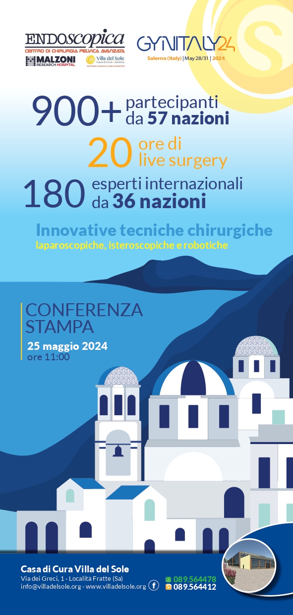 Salerno: a “Villa del Sole” presentazione Congresso internazionale di Ginecologia, conferenza stampa