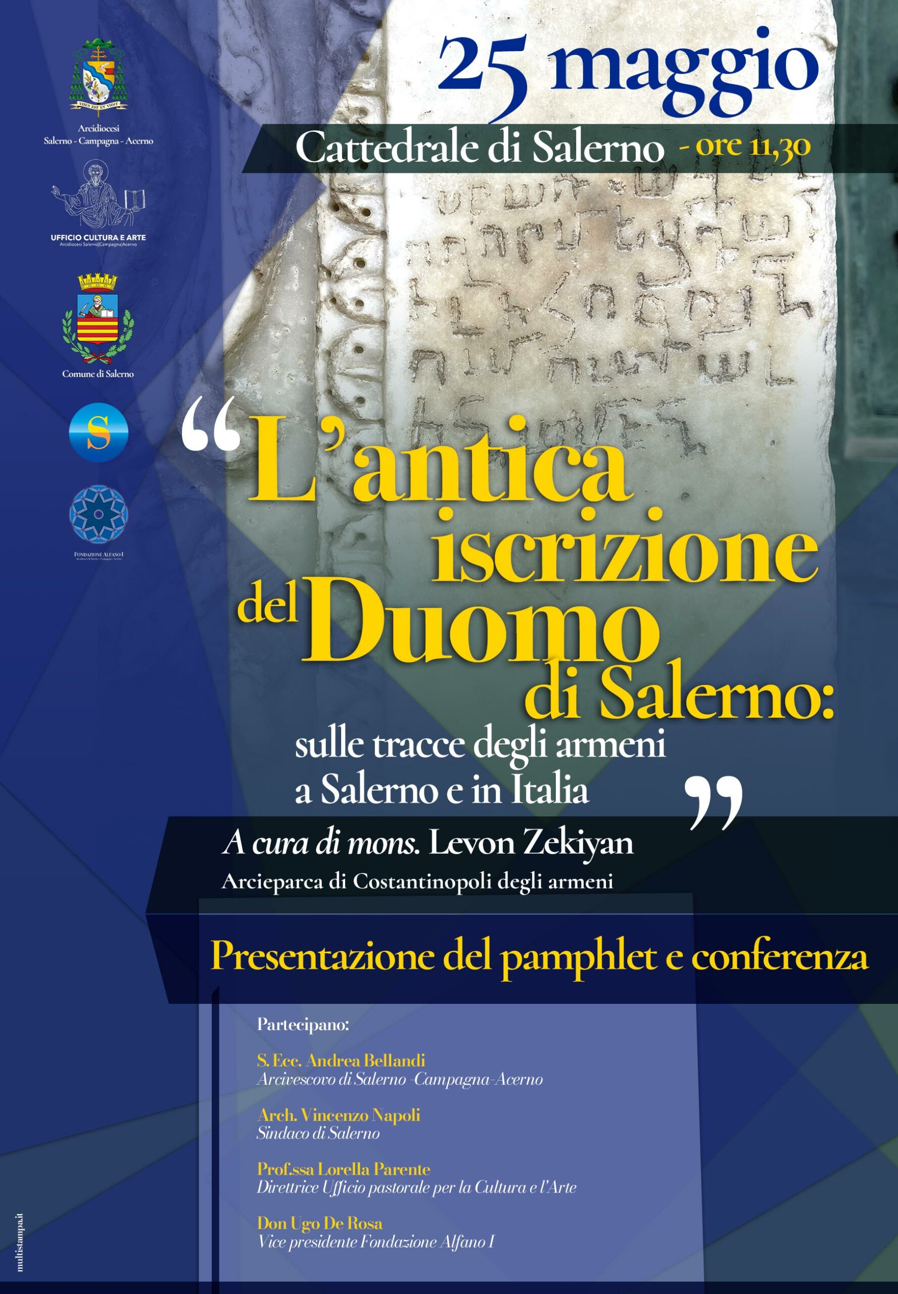 Salerno: antica iscrizione del Duomo su tracce degli armeni a Salerno e in Italia