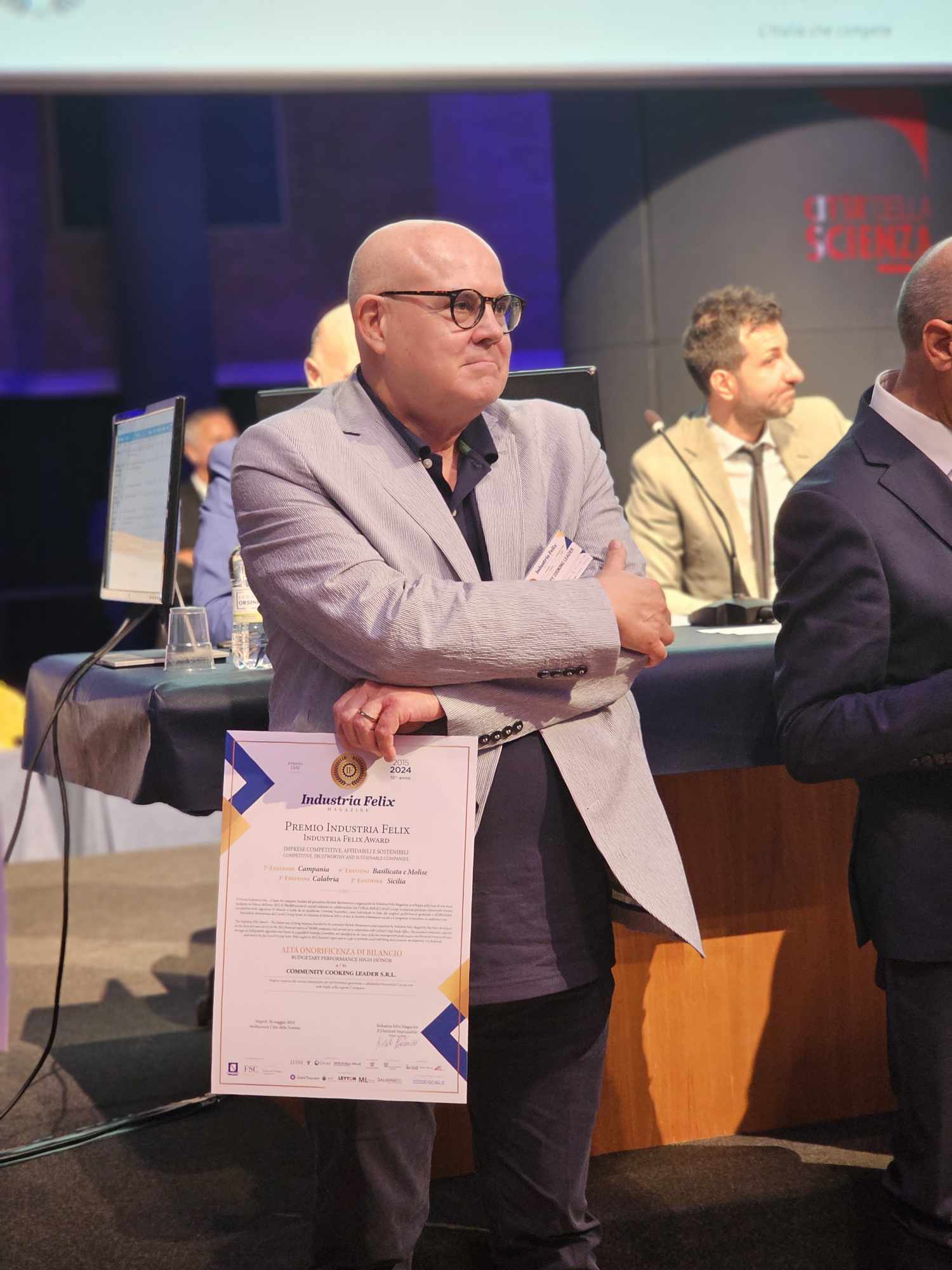 Campania: a Luigi Snichelotto Premio Industria Felix “La Campania che compete”