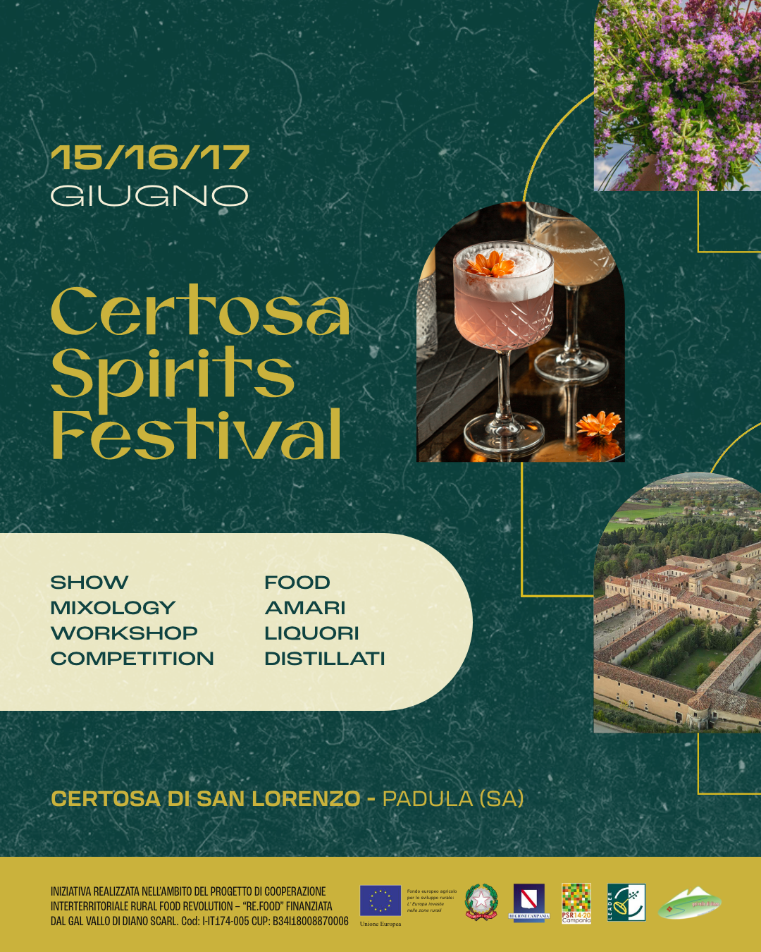 Padula: Certosa Spirits Festival, I festival degli Spirits