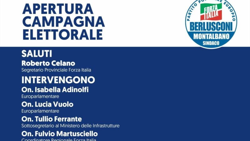 Nocera Superiore: Amministrative, apertura campagna elettorale candidato Sindaco Montalbano