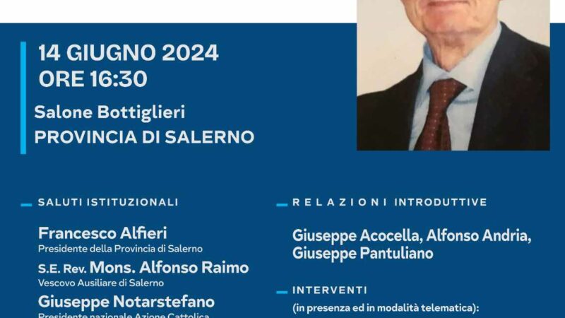 Salerno: omaggio a giudice Stefano Pignataro nel decennale della scomparsa
