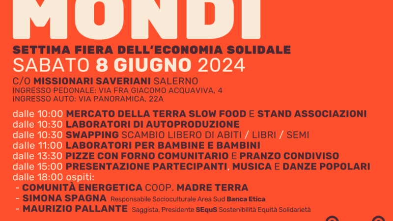 Salerno: Fiera dell’economia solidale “Altri Mondi”