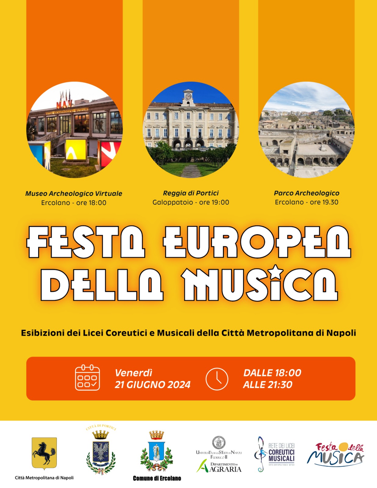 Ercolano: a MAV Festa europea della Musica