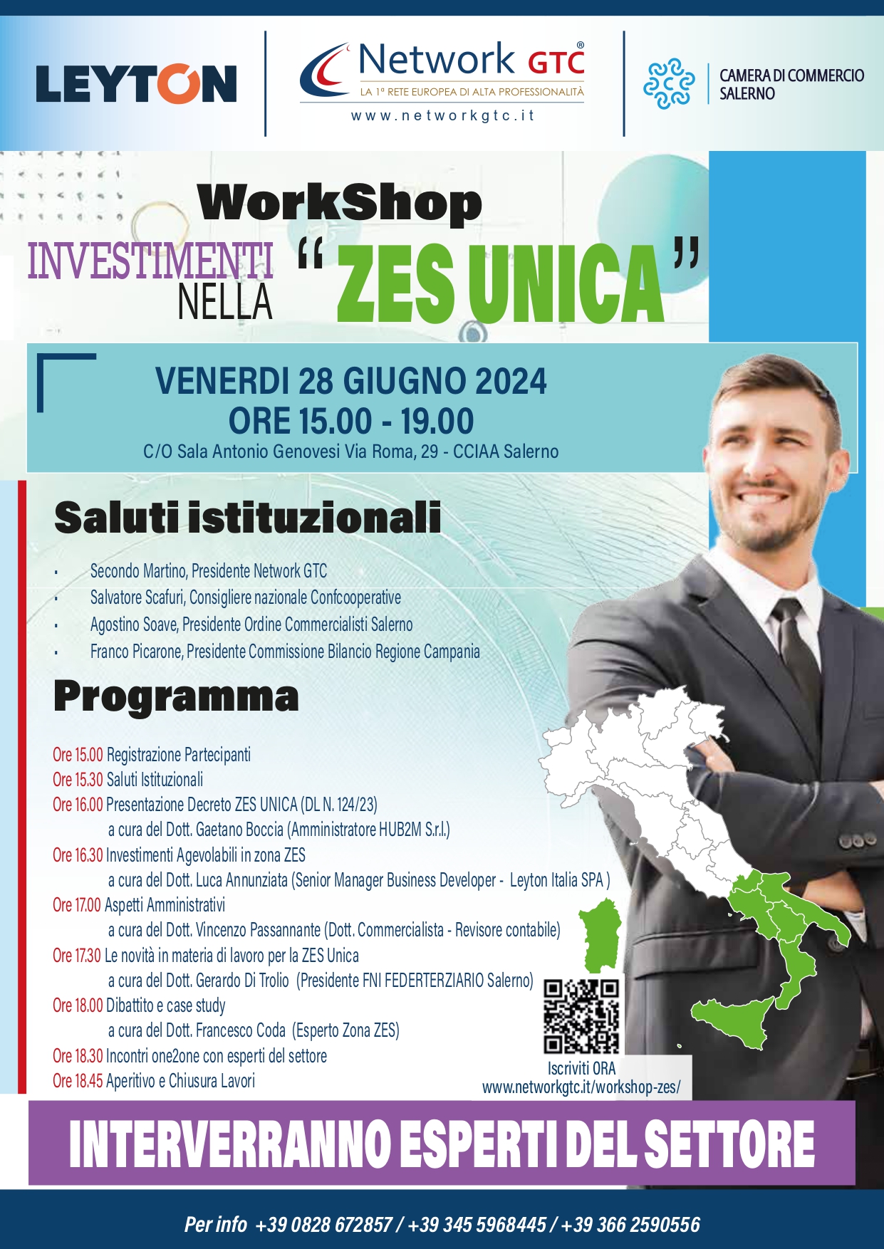 Salerno: Camera di Commercio, workshop su Investimenti in “ZES unica”