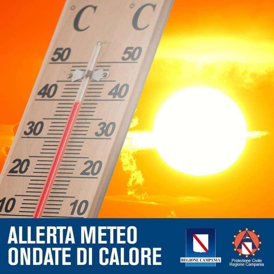 Regione Campania: Protezione Civile, da domani ondate di calore