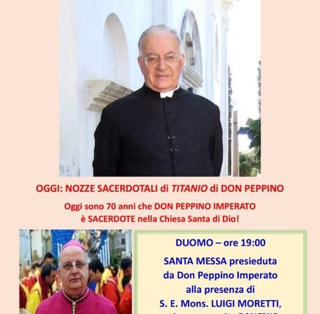 Ravello: 70 anni sacerdotali di don Peppino Imperato a Duomo