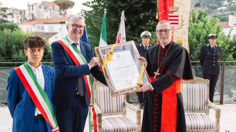 Ravello: cittadinanza onoraria a cardinale Claudio Gugerotti