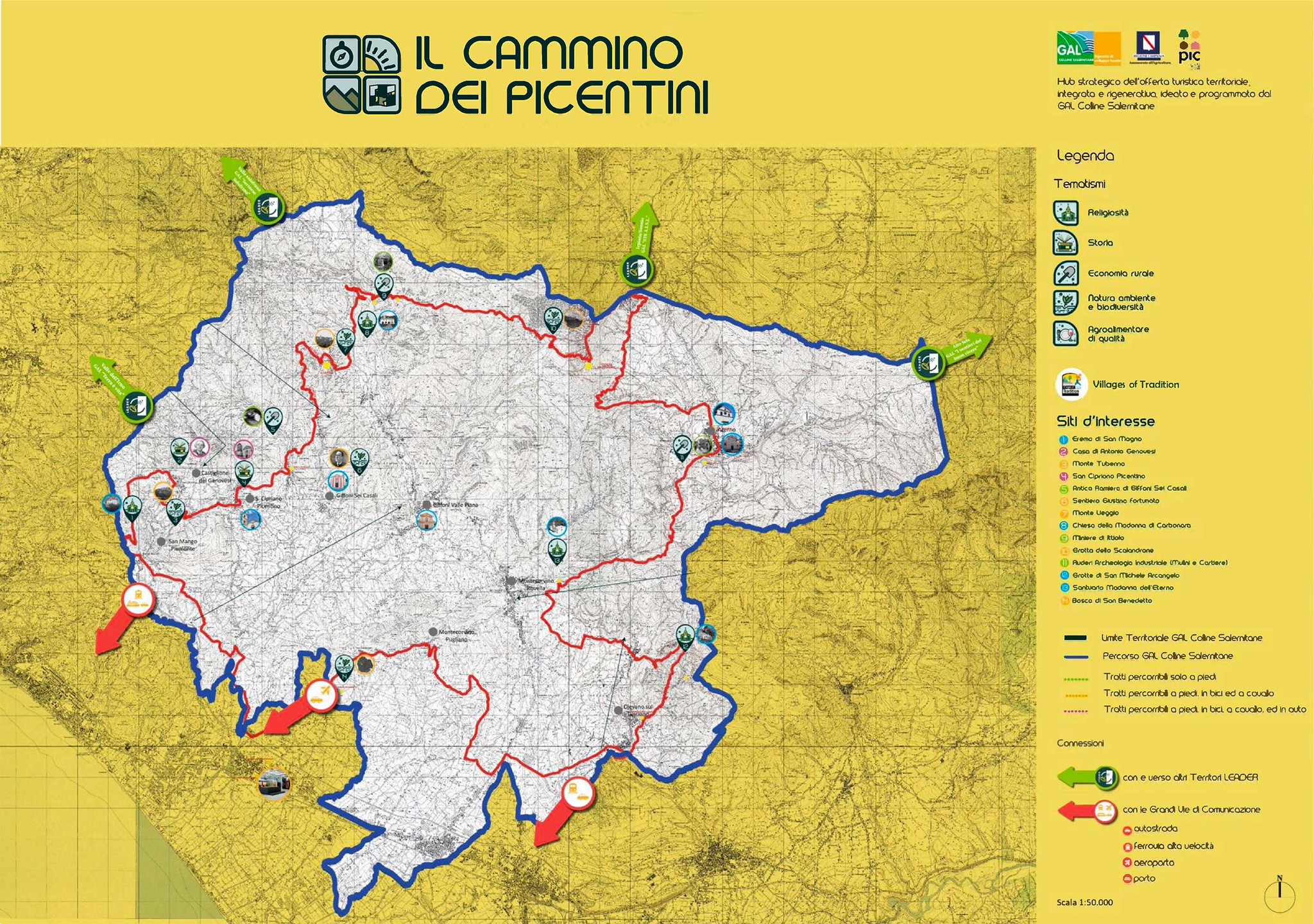 Giffoni Valle Piana: GAL “Cammino dei Picentini” ufficialmente nell’Atlante Cammini della Campania 