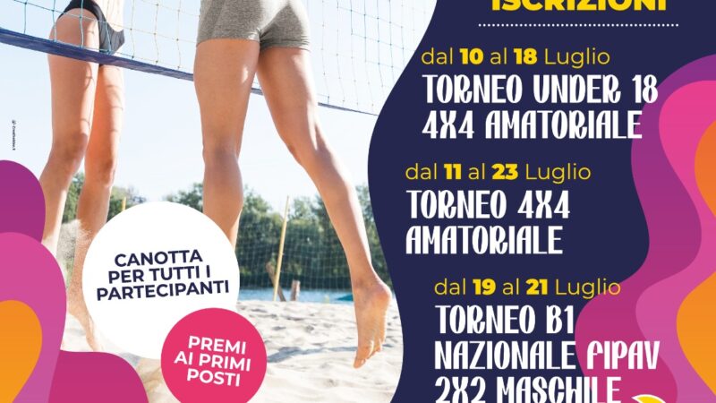 Scafati: inaugurazione campo sportivo, I torneo Beach Volley