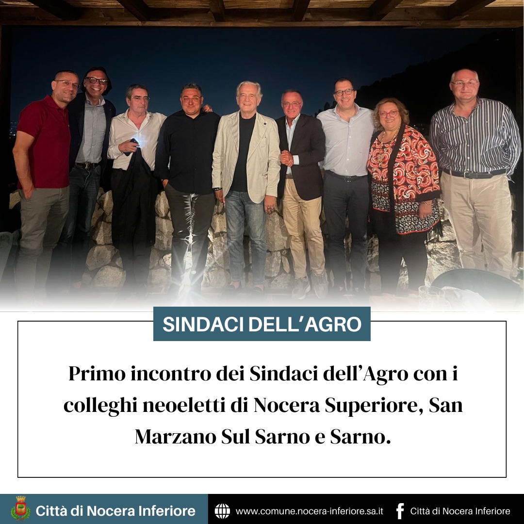 Agro Nocerino Sarnese: incontro Sindaci