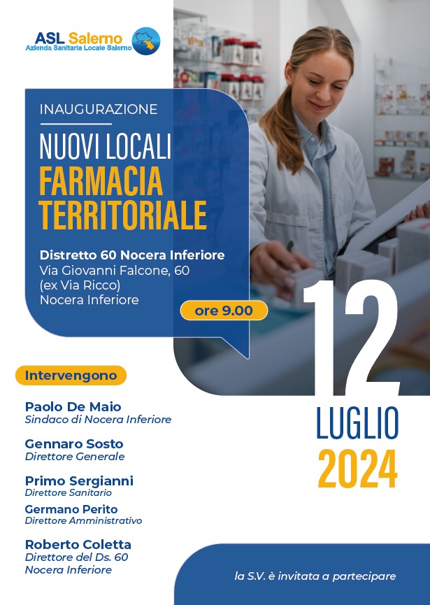 Nocera Inferiore: inaugurazione nuovi locali Farmacia territoriale